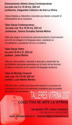 TALLERES VITRINA 2007